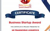 US Transworld Logistics Win 'Best Business Startup' at the Global Startup Summit & Awards