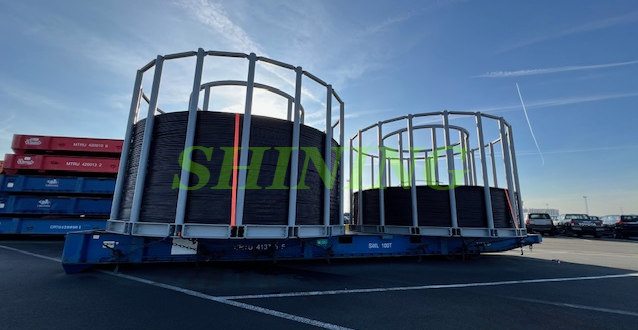 Shining in China Report Multimodal Shipment of Cables Baskets