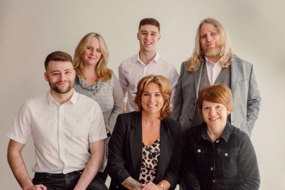 From left: Tom, Judith, George, Rachel, Wendy & Sam