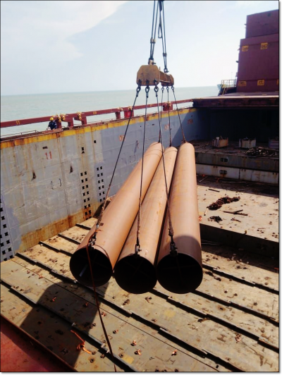 ISSGF India Transport Breakbulk Pipes En Masse to Dammam