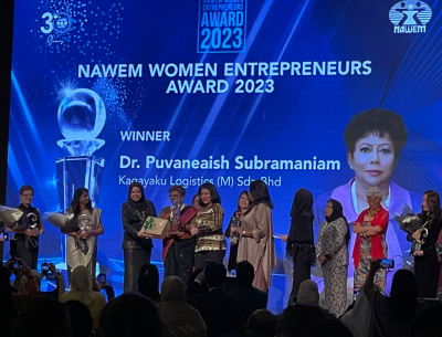 Kagayaku Logistics Director, Puvaneaish Subramaniam Receives Award from NAWEM