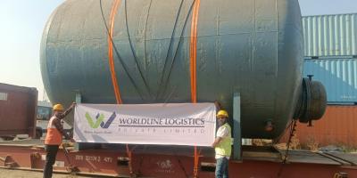 Worldline Logistics Transport Oversized Industrial Tanks to UAE