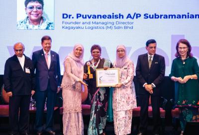 Dr. Puvaneaish at Kagayaku Logistics Celebrates Outstanding Leadership Recognition