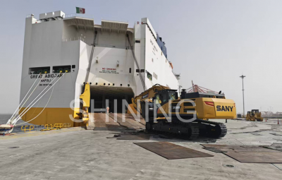 Shining Handle Crawler Excavator from China to Benin