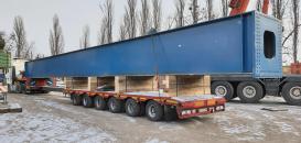 Alphatrans Ukraine Deliver Long Crane Beam to Belgium