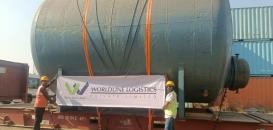 Worldline Logistics Transport Oversized Industrial Tanks to UAE